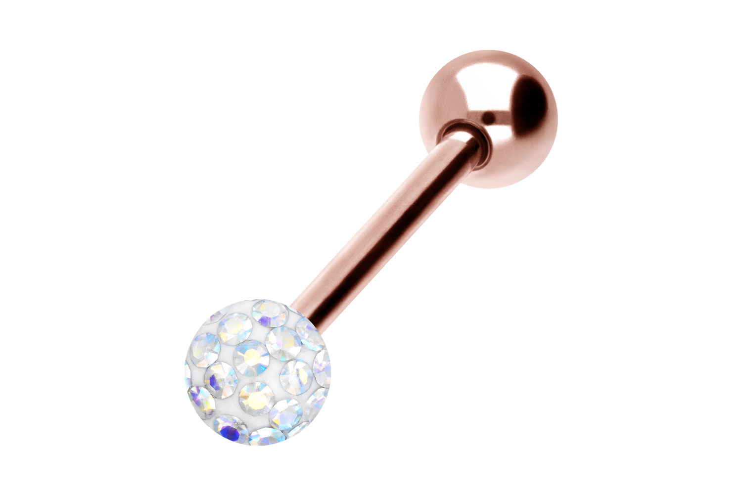 Chirurgenstahl Barbell Piercing EPOXY- + CHIRURGENSTAHL-KUGEL